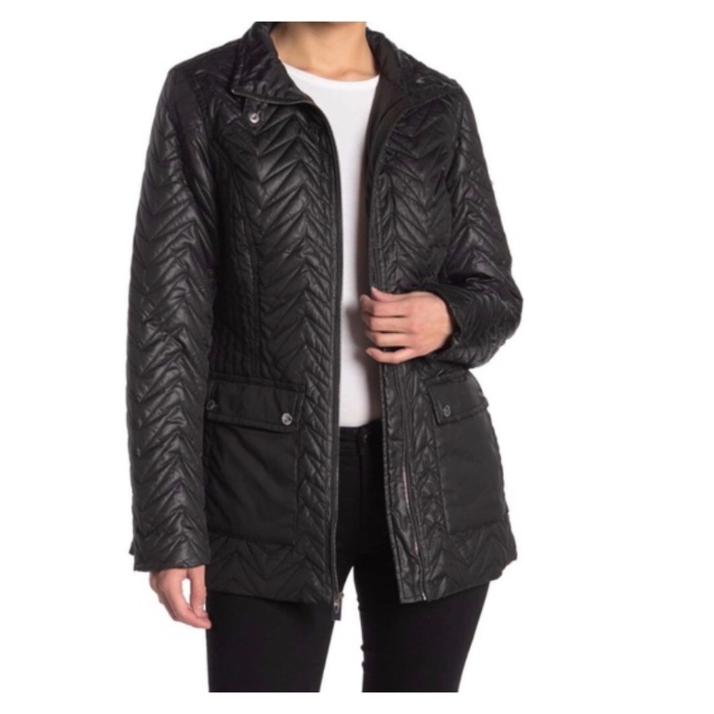 NWT Via Spiga | Quilted Cargo Jacket Blk